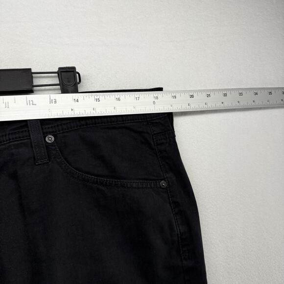 AG Adriano Goldschmied Pants Men's 36x34 Fits 36x32 Black Chino Slim Straight - Picture 2 of 9